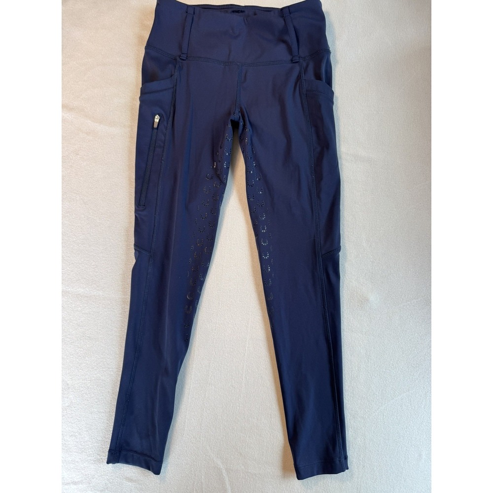 FitsT4 Sport Girls Equestrian Horse Riding Breeches Tights Navy  Sz  medium